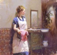 Pino Daeni - Impression oil painting.